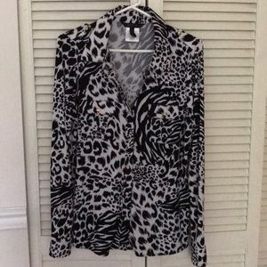 Bcbg maxazria Leopard print blouse